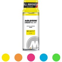 모로토우 어번파인아트-스페셜시리즈 형광 5색(아크릴 스프레이 페인트), 401 neon yellow