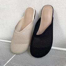 터벅 여자 여름 매쉬 라운드 슬리퍼 B02