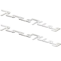 할리 데이비슨 로드 킹 FLHR용 오토바이 스티커 클래식 3D 데칼 펜더 엠블럼 배지 110 주년 105, [01] 2 Pcs, 1개