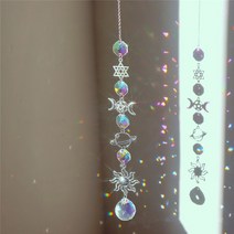 황소농기계 콩콤바인 이양기 농업용관리기 휴립기 크리스탈 윈드 차임 프리즘 썬 캐처 수제 주얼리 가든, 06 2 41cm