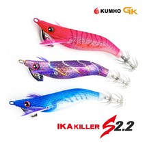금호조침 이카킬러S IK-2.2 GK532 어피 스페셜 수평 네온 에기 야광 한치 갑오징어 쭈꾸미, 금호 이카킬러S 2.2 GK532, #5핑크