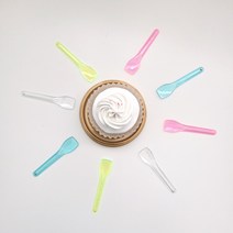새담 아이스크림 스푼 9.5cm 파스텔 3종 100개 / 칼라 젤라또 수저