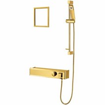 샤워수전 다인 DB911SET 아이언 선반형 샤워수전세트 리얼골드, 없음