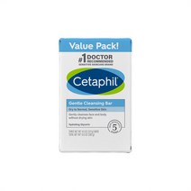 Cetaphil 세타필 젠틀 클렌징 바 비누 건성 노멀 민감성 피부용 4.5oz 127g x 3개입