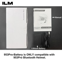 ILM 블루투스 통합 모듈러 플립 업 풀 페이스 오토바이 헬멧 선 쉴드 Mp3.. 정품보장, X-Large, White Pro