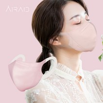 새부리형 마스크 귀편한 날개형 소프트 귀끈 컬러 숨쉬기 편한 일회용 새부리 마스크, 중형 핑크 40매