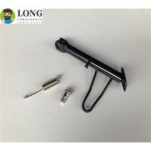 바이크 오토바이 범용 킥 보관 거치대 스탠드 앞바퀴 뒷바퀴 고정 사이드 주차 랙 서포트 풋 스쿠터 전기 자전거 21cm 블랙, 01 Full set of