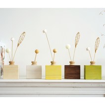 미니멀스토리 원목 디퓨저 세트 방향제, 코코 마드모아젤, 레몬 오일, 우드볼