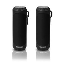 보스 Audio Systems BOLTBLK 휴대용 블루투스 스피커 - 블랙 1.5인치 12시간의 재생 시간 내장 비상 손전등 스테레오 사운드용 쌍으로 판매