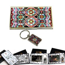 (주)파앤카코리아 A51-72.(2종)자개명함+열쇠 세트, 1세트, 기와단청