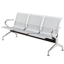 3인용 진료실 대기 의자 대합실 공항 로비 장의자, 3인 실버
