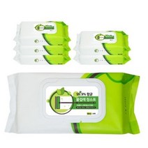 아임클린 베이킹소다 물걸레 청소포 30매 라임향 특대 캡형, 50개