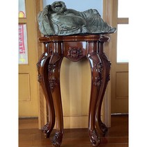 반달콘솔 화장대 엔틱 원목 현관 장식장 슬림 수납장 빈티지 프렌치, 원목빈티지