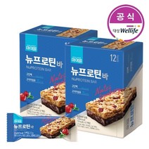 대상웰라이프 마이밀 뉴프로틴바 252g(21gx12개입)x2상자, 단품