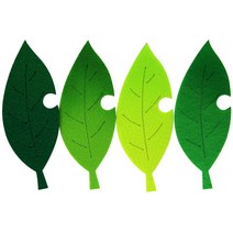 쥬쥬 3000 펠트 나뭇잎모음 4입 - 게시판꾸미기 환경미화 환경판, 펠트 나뭇잎모듬