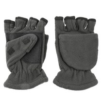 Flip Top Fingerless Mittens with Cover Cap Touchscreen Gloves for Cold Weather, 군대 녹색