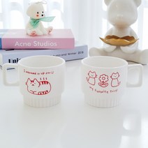 예쁜 고양이 머그컵 머그잔 남자친구컵 고양이컵 커플머그컵 커피머그잔, 고양이 한마리