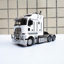 자동차 다이캐스트 자동차모형 1 32 스케일 호주 트레일러 헤드 kenworth k200 원동기 견인 다이 캐스트 합금 운송 차량 트럭 다이캐스트자동차 장난감 자동차 다이캐스트, 하얀색
