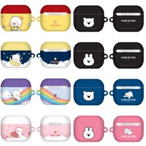 옴팡이 오버액션토끼 오구 세서미 무민 시바댕 에어팟3 케이스 일부 키링증정, 01_옴팡이 위티-슬리팡