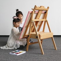 접이식 스케치북 받침대 원목 서랍장 다리받침대 그림