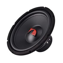 나카미치 NSW12D 12인치 1200와트 자동차 오디오 스테레오 서브우퍼 듀얼 4옴 보이스 코일 세라믹 자석 보호 부츠 폴 벤팅 서브우퍼.