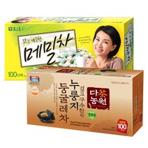 담터 메밀차 100T+다농원 누룽지 둥굴레 100T, 2개