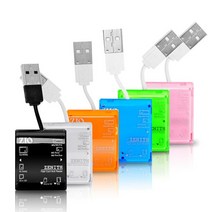 ZIO 45in1 외장형 멀티 카드리더기 ZIO-Zenith, 블루