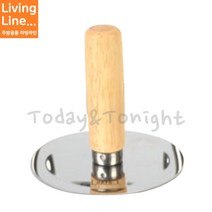 Kitchen 호떡 누르개 나무손잡이 스텐손잡이 파전 부침개 누르개 달고나 누르게 누르미, 쿠팡 본상품선택