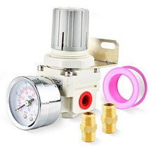 Tailonz Pneumatic 1/4 Inch NPT Mini Pressure Regulator for Compressed Air Systems，Adjust 0 to 145 Ps, 1