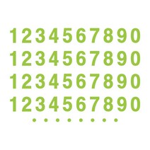오피스왕국 숫자 그래픽스티커 혼합숫자 호실 번호 분류 number, 옐로우그린