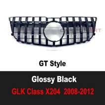 벤츠 그릴 세로그릴 다이아몬드그릴 2009-2015 glk gt 메쉬 for mercede glk class x204 facelift 프론트 범퍼 suv glk250 프론트, 블랙 GT 09-12, 1개