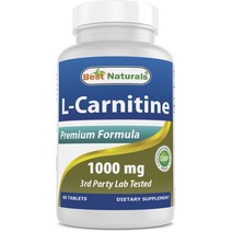 베스트네츄럴스 L-카르니틴 1000mg 타블렛, 60개입, 1개