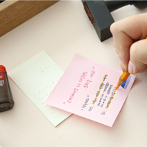 파워 스티키 떡메모지 떡메 메모잇 파랑 100매 76x76