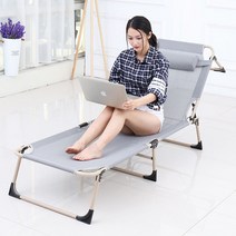 각도조절 접이식 간이 접는 야전 침대 이동식 보조 침대 사무실 간병인 낮잠 폴딩 베드, 와인
