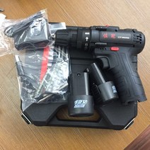 무선전동드릴 전동드릴 해머드릴 전기드릴 풀세트 임팩트 리튬, 12V배속배터리2개1회충전플라스틱상자