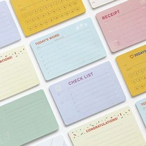 더메모 마이 스티키 라운드 1 다용도 점착패드 메모, memo