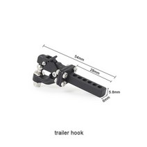 호환 트레일러 승용차 캠핑카 견인 장치 고리 금속 헤드 구조 후크 m3 히치 마운트 110 rc 크롤러 trx4 trx6 scx10 90046 d90 redcat gen 8 sco, 트레일러 후크