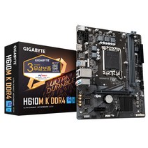 기가바이트 H610M K D4 메인보드 (LGA1700 DDR4 M-ATX) 피씨디렉트, 1개, 선택하세요