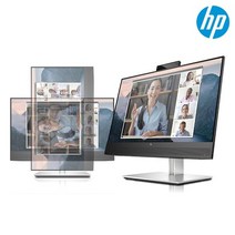 HP 엘리트모니터 E24mv G4 169L0AA 24인치/5mp/프리미엄/웹캠/스피커/피벗/로우블루라이트/E243M후속