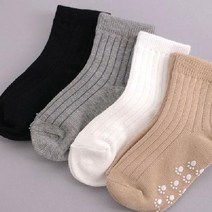 (도매-fw)유아동양말g기본골지5족(도매는5족), 블랙ㅡ2호