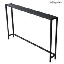 블랙프레임 좁은 콘솔 이케아 현관 선반 복도 테이블, 블랙100x15x75