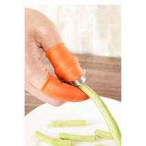유노이아 엄지칼 마늘 야채 골무 손가락칼, 혼합색상, 2개