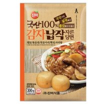 진미 국산감자 납작 자른당면, 2개, 300g