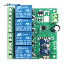 DC 5V 12V 1CH 2CH 4CH WiFi Relay Module Things Smart Home Remote Control Switch Phone [S00021104], 06-4ch DC 12V-21104