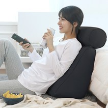 수니홈 기대미 플러스 침대 쇼파 삼각 등받이 쿠션, 차콜