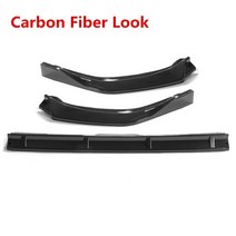 탄소 섬유 봐/블랙 자동차 앞 범퍼 스플리터 립 스포일러 디퓨저 가드 턱 바디 키트 도요타 R4 2019-2020, 03 Carbon Fiber Look