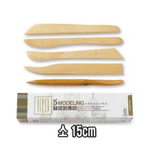 [AJZ_0346920] 신한 조소용구 나무 헤라 5본조 소 15cm 조소용공구 미술공구 나무헤라 조소헤라 조소