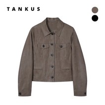 탱커스 아웃 포켓 레더 자켓