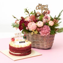 뚜레쥬르 레드벨벳케익+리버티 꽃바구니, (1)당일택배발송