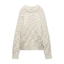 ZARA 글리터 케이블 니트 스웨터 6771161